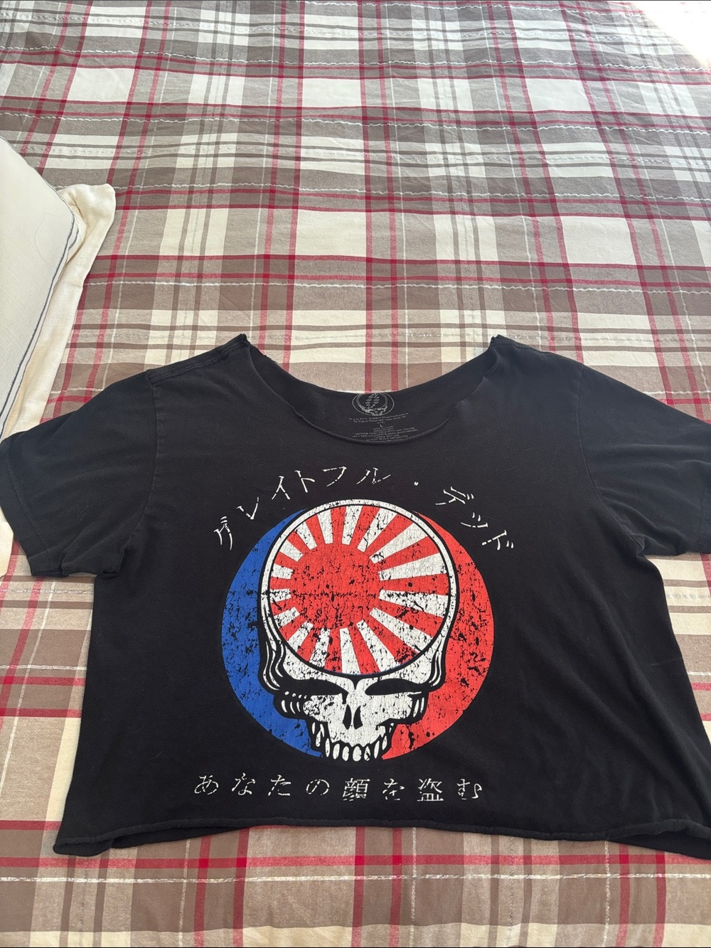 Black Graphic re-worked Grateful Dead 2019 with Red & Blue Skull Emblem